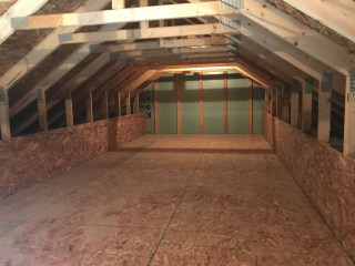 Attic Storage above Garage